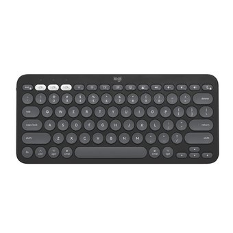 Teclado Logitech Bluetooth Pebble Keys 2 K380 com Layout Americano Grafite