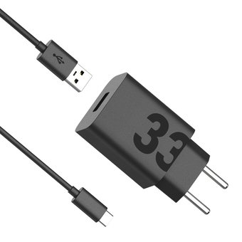 Carregador de Parede Motorola Turbo Power 33W Com Cabo USB-C Preto