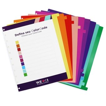 Divisória Colorcode Para Caderno Inteli...
