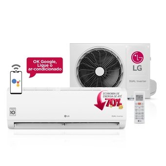 Ar Condicionado LG Split Hi Wall 18000btus Dual Inverter Voice Frio 220v S4-Q18KL31B