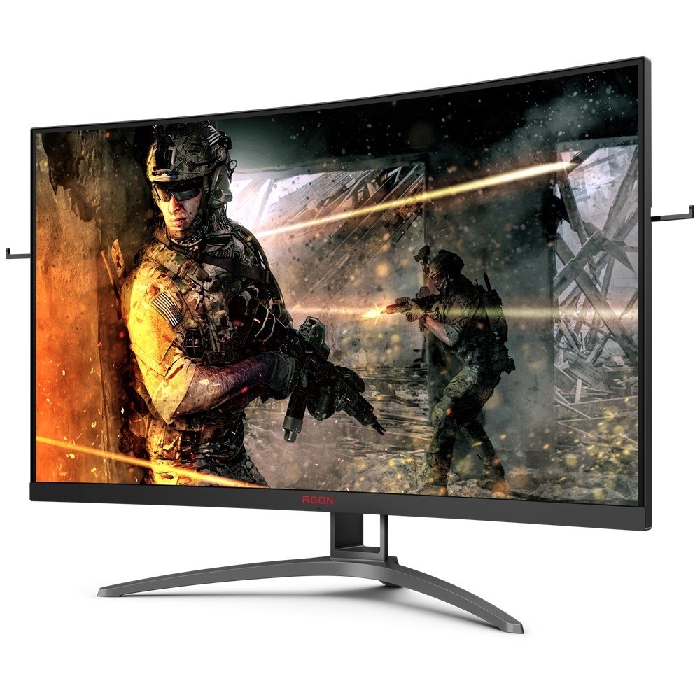 Monitor 32" Gamer AOC AG323FCXE Full HD Tela Curva 165Hz 1ms Preto