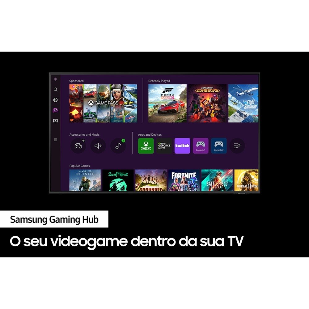 Smart TV Samsung 75 CU8000 4K UHD Design Air Slim Com Base Ajust vel smart-tv-samsung-75-cu8000-4k-uhd-design-air-slim-com-base-ajust-vel